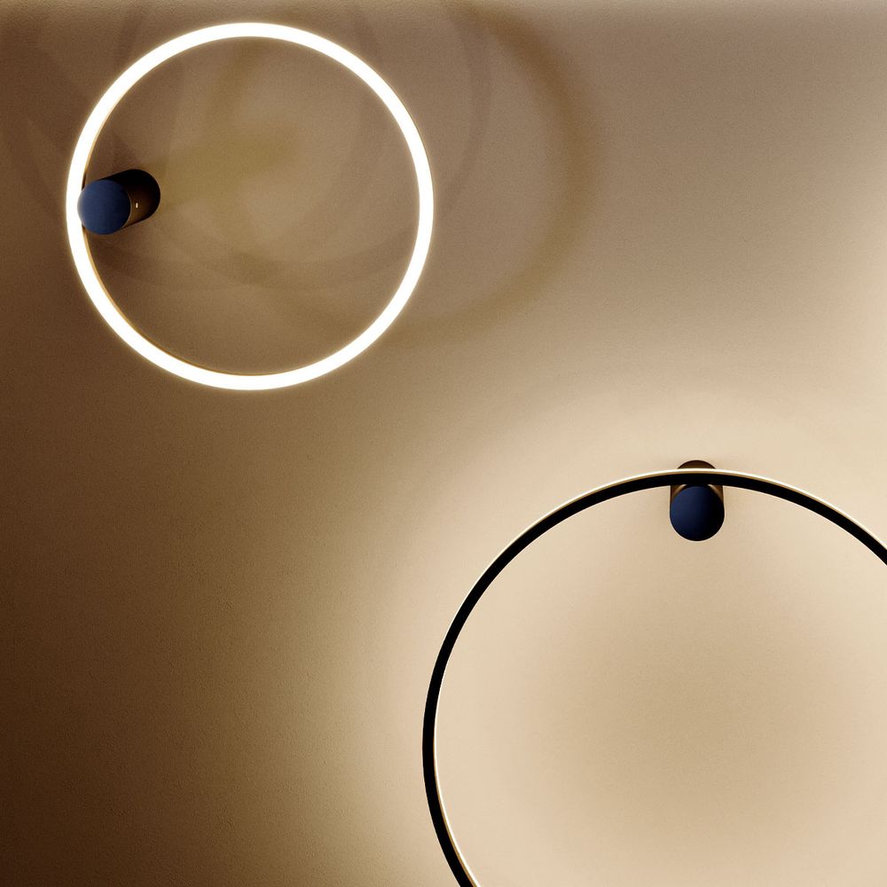 s.luce Ring Air LED wall light & ceiling lamp Ø 60cm in a minimalist top-down design view.