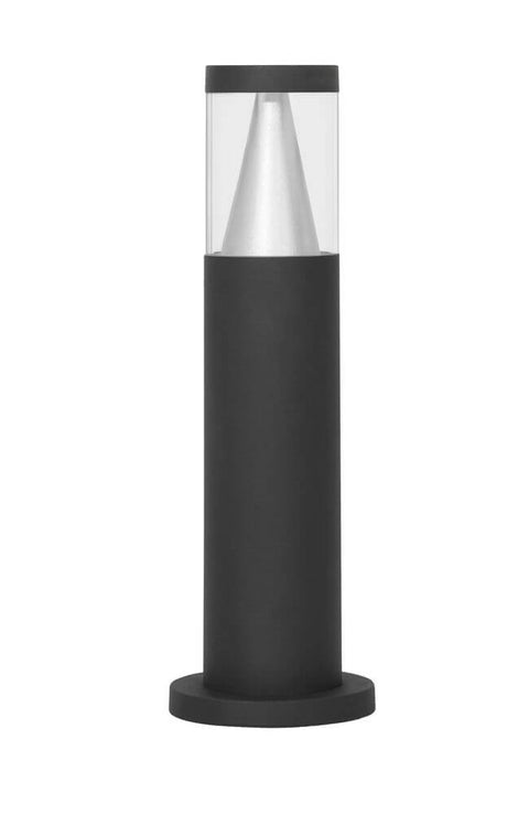 Rock LED Außenpollerleuchte 3000K Schwarz IP65 mit modernem Design und eleganter Lichtverteilung.