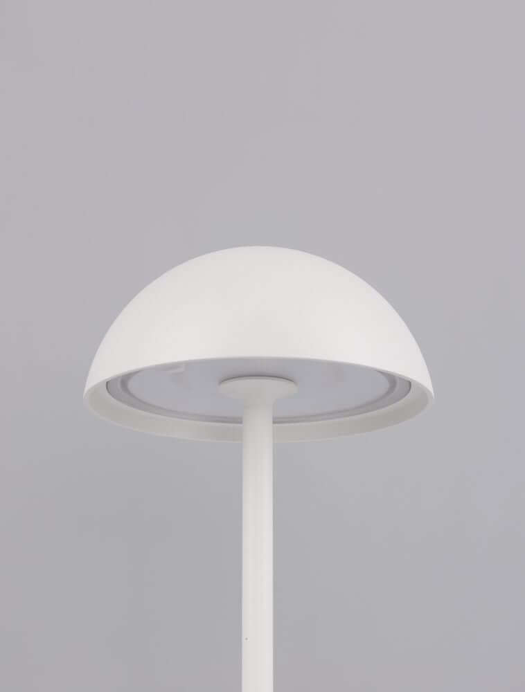 Rose LED Außentischleuchte 3000K IP54 in elegantem Weiß mit minimalistischem Design.