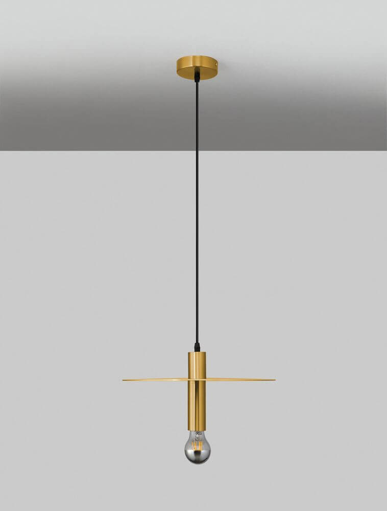 Royal Pendelleuchte E27 Ø 35cm in Gold, dimmbar für Theken und Bars, stilvolles Design.