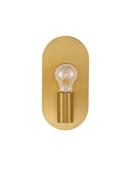 Royal Wandleuchte E27 Stadion in edlem Gold mit stilvollem Design und warmem Licht.