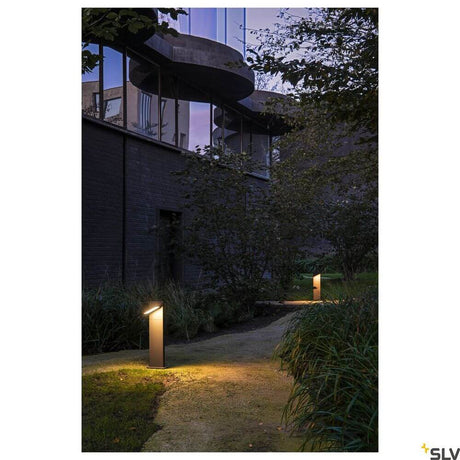 Abridor Pole 60 Fl 3000/4000K Anthrazit für moderne Garten- und Wegebeleuchtung an Architektur