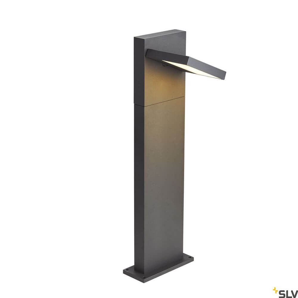 Abridor Pole 60 Fl in Anthrazit mit warmweißem Licht für Außenbereiche, elegantes Design, 3000/4000K.