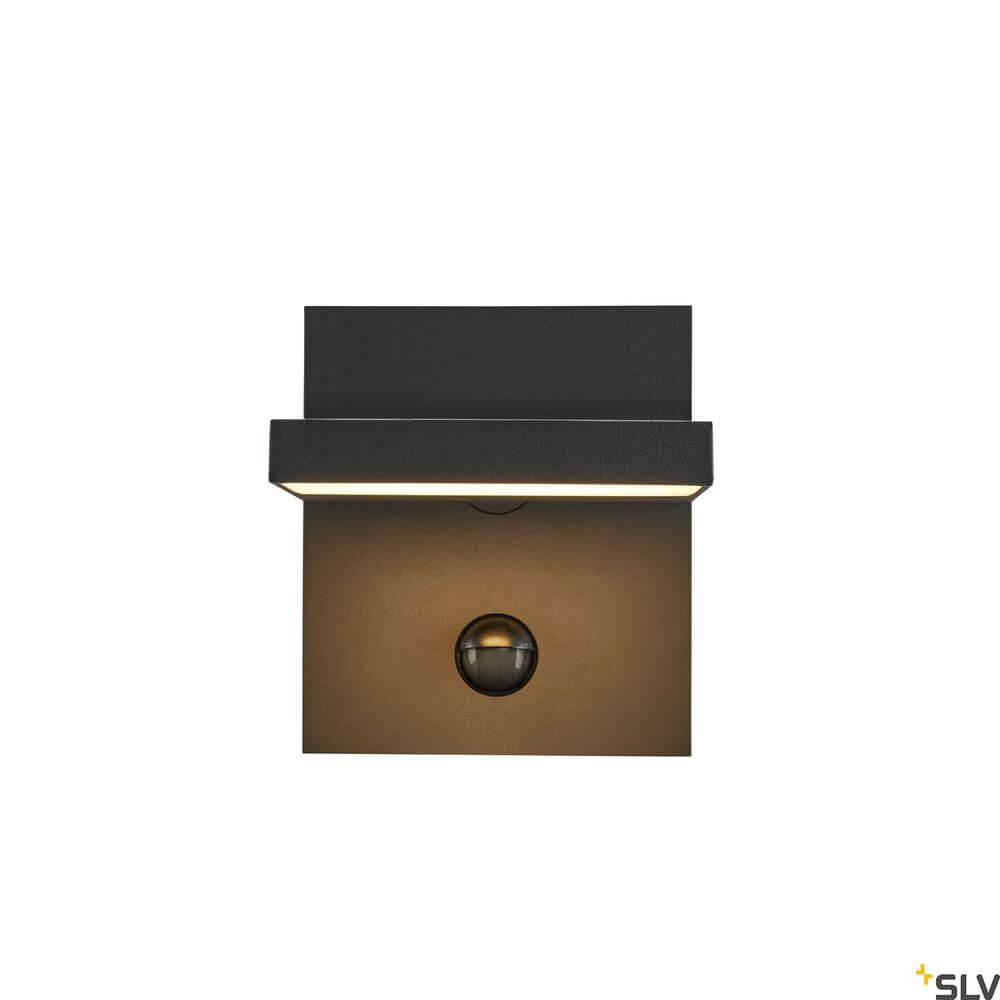 Abridor Sensor LED Außen-Wandlampe in Anthrazit mit 3000-4000K, modernes Design für Außenbereiche.