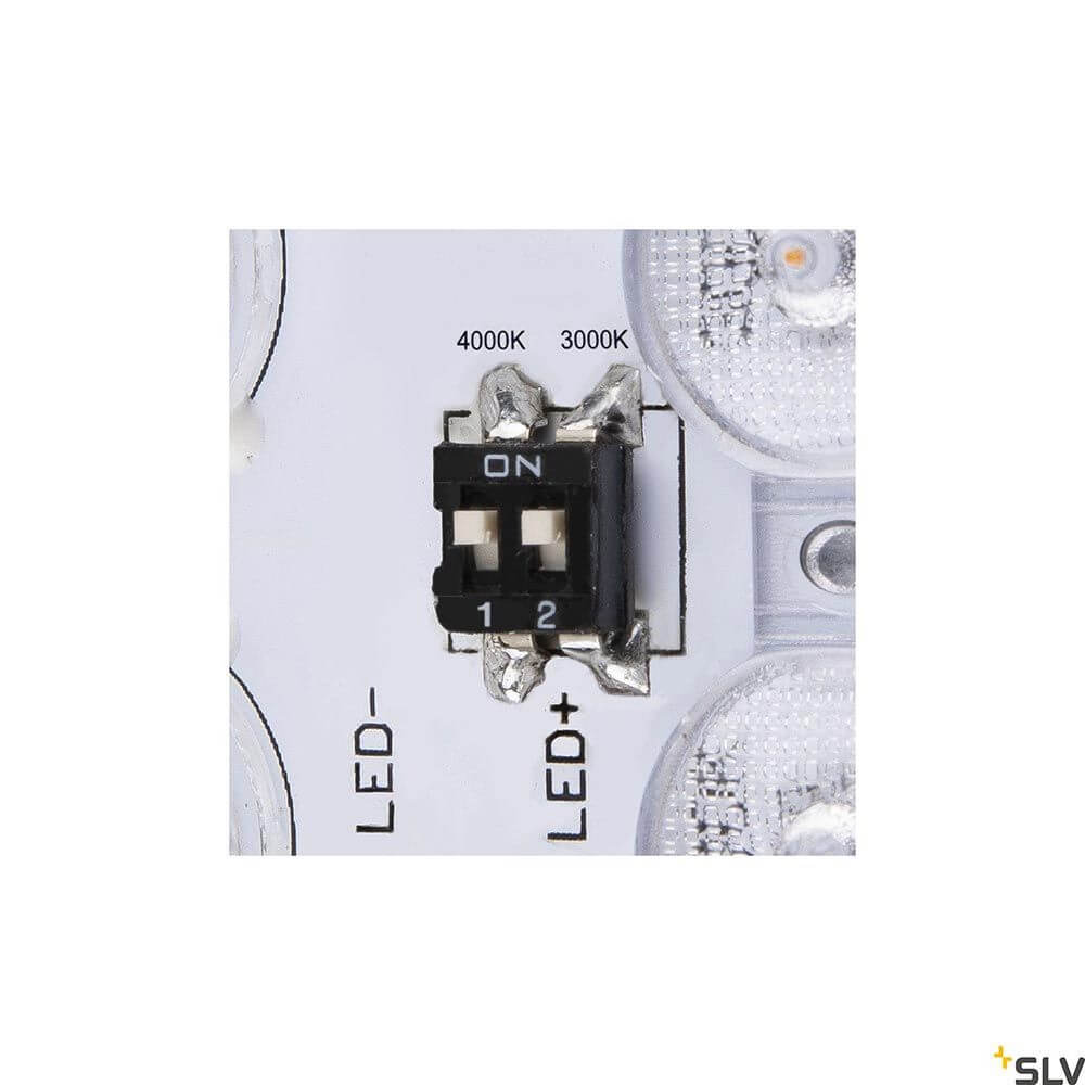 Ainos Square LED Außen Wand- & Deckenleuchte CCT - Schalter mit 3000K und 4000K Optionen.