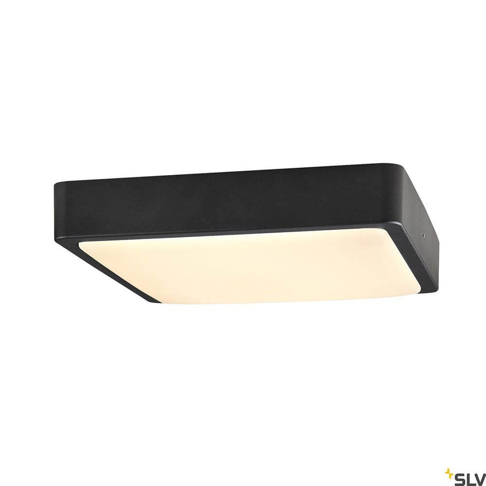 Ainos Square LED Wand- & Deckenauleuchte IP65 CCT in modernem Design, quadratisch und robust für den Außenbereich.