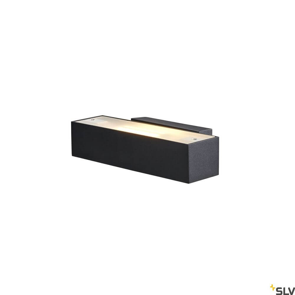 Andreas Qt-De12 Wandlampe Schwarz mit modernem Design und warmem Licht strahlt Eleganz aus.