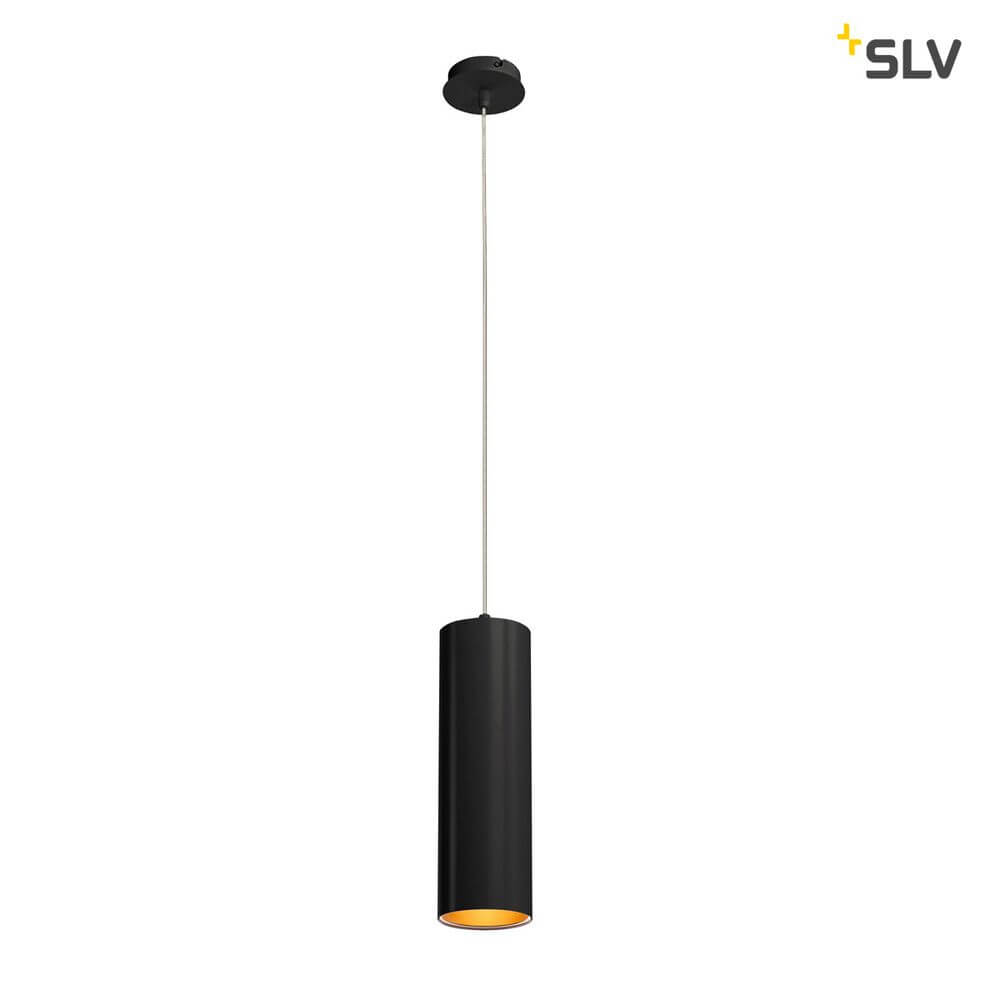 Anela LED Pendelleuchte Schwarz 3000K mit Aluminium-Gehäuse und dimmbarem LED-Leuchtmittel.