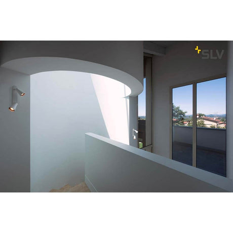 Avo Double Aufbauleuchte Weiß, dreh- und schwenkbare Wand- und Deckenleuchte mit zwei GU10 Spots