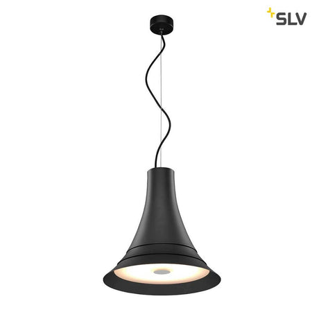 Bato 35 LED suspension noire - élégante suspension noire avec ampoules intégrées LED