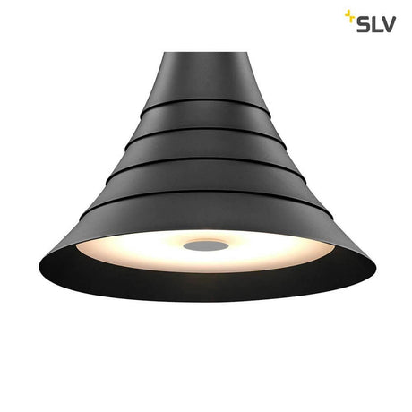 Bato 45 LED suspension noire - suspension moderne et élégante avec éclairage LED intégré.