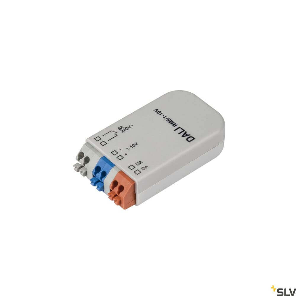 DALI-Interface 0-10V für DALI Systeme, steuert 1-10V Vorschaltgeräte, mit integrierten Schaltrelais.
