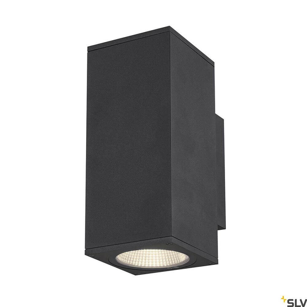 Enola LED Wandaufbauleuchte CCT Up&Down Outdoor in Schwarz mit leistungsstarken LEDs für Außenbereiche.