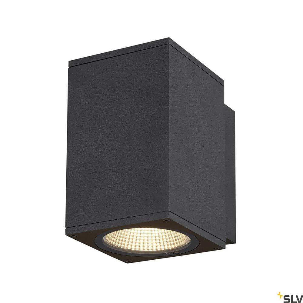Enola LED Wandaufbauleuchte Square IP65 Anthrazit in elegantem Design mit leistungsstarker LED.
