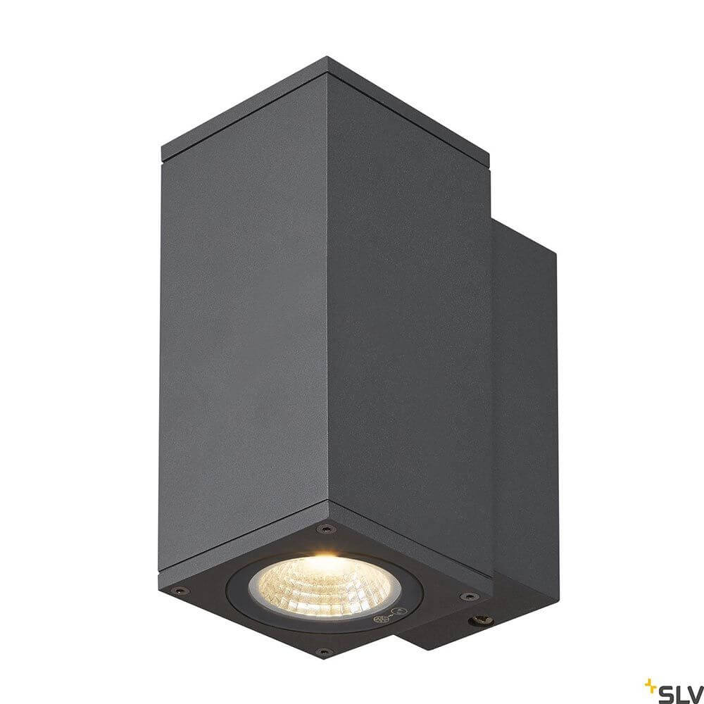 Enola LED Wandaufbauleuchte Square IP65 Anthrazit in modernem Design mit leistungsstarker LED.