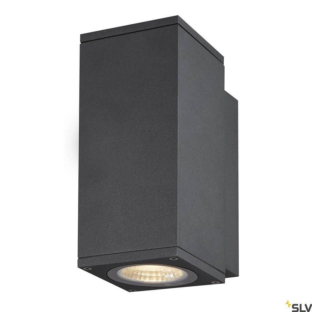 Enola LED Wandaufbauleuchte Square IP65 Anthrazit in langlebigem Aluminium mit leistungsstarkem LED.