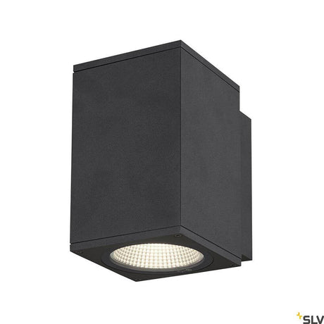 Enola LED wall surface-mounted light Square IP65 anthracite in a purist, elegant form with powerful LED.