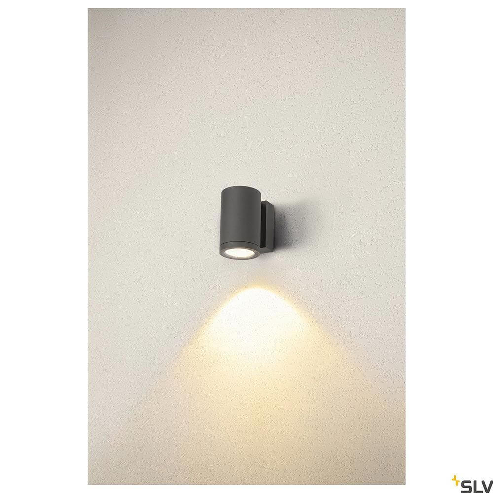 Enola Single Outdoor LED Wandaufbauleuchte CCT Anthrazit Round