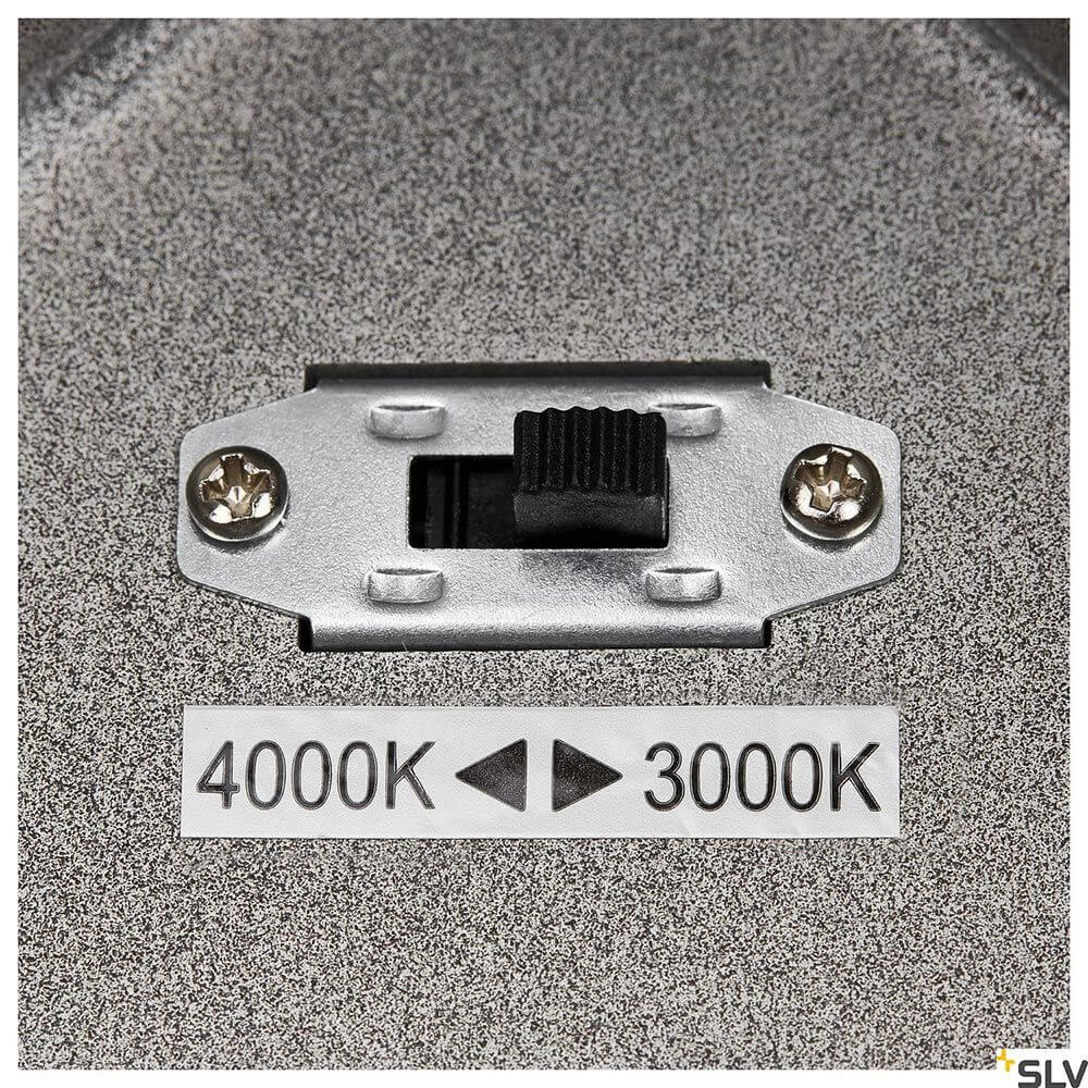 Enola Square Outdoor LED Deckenaufbauleuchte Anthrazit CCT mit CCT-Schalter für 3000K und 4000K Lichtfarbenwechsel