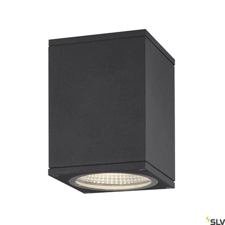 Enola Square Outdoor LED ceiling surface-mounted light Anthracite CCT in a modern design with powerful LEDs.