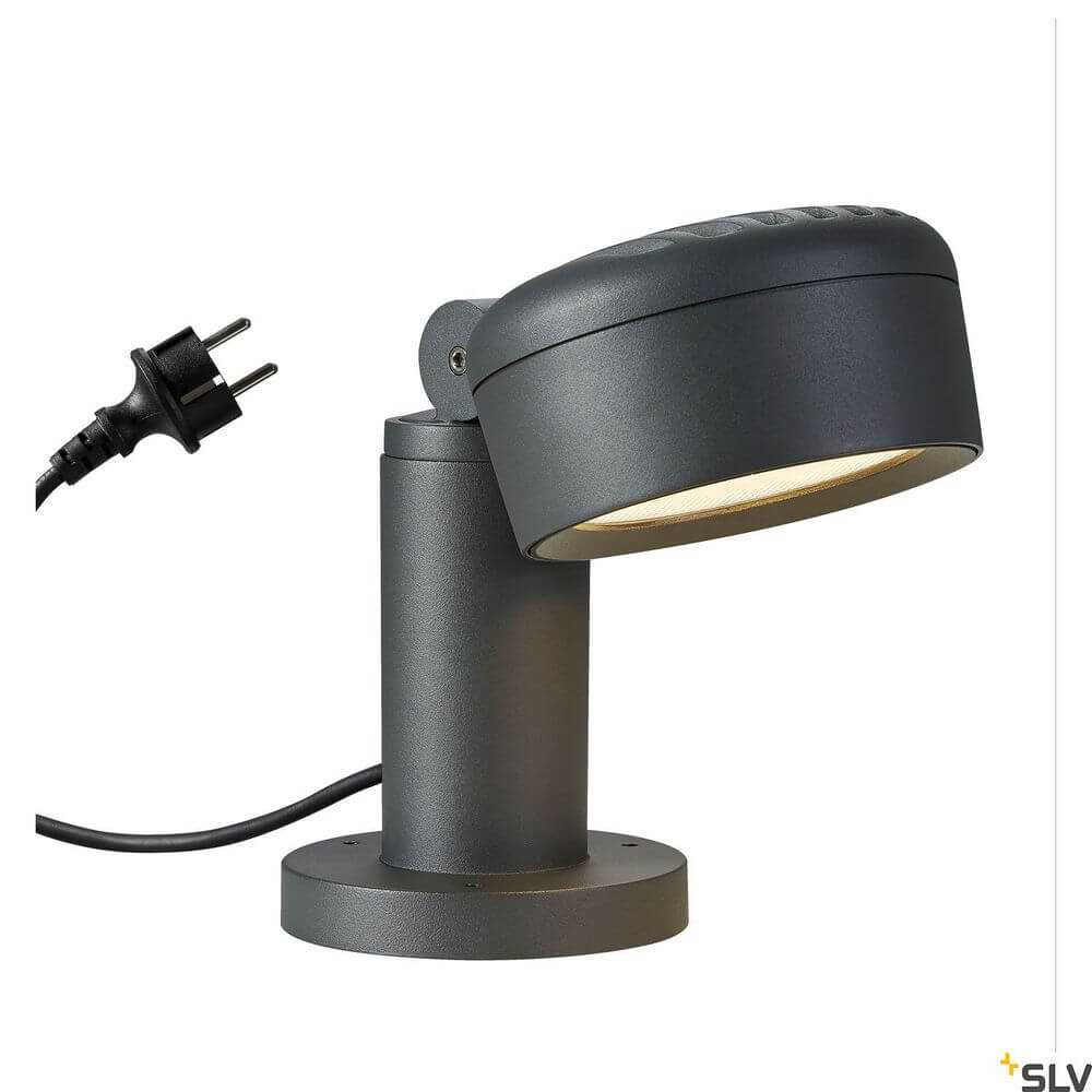 Eskina 30 Pole Fl 3000/4000K Anthrazit IP65 Tischlampe mit Kabel und Stecker
