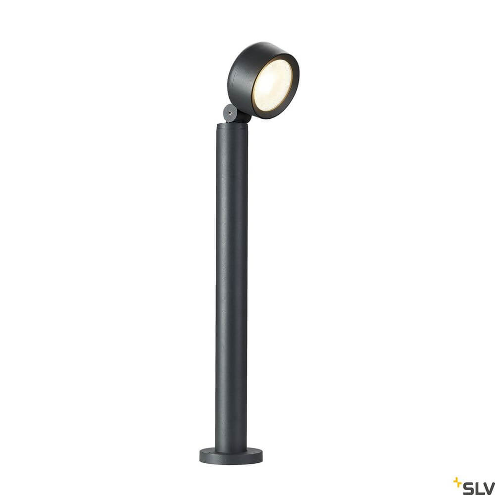 Eskina 80 Pole Fl 3000/4000K Anthrazit IP65 mit modernem Design und flexibel einstellbarem Licht.