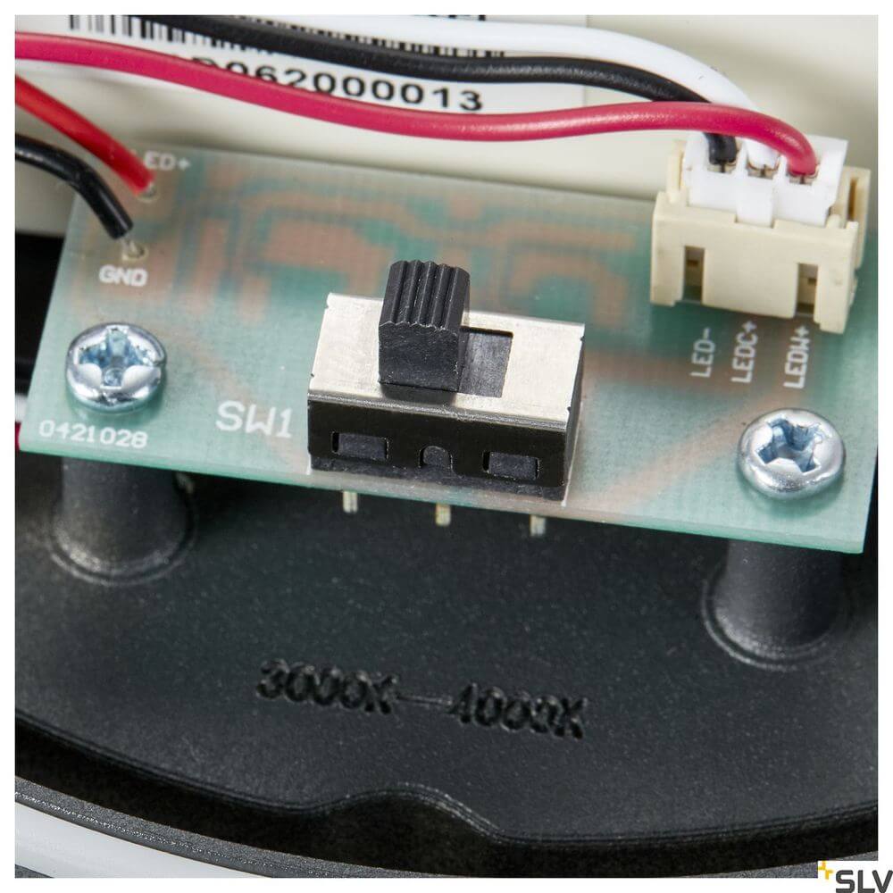 Eskina Displayleuchte 3000-4000K Anthrazit IP65 Schalter für Lichttemperaturverstellung
