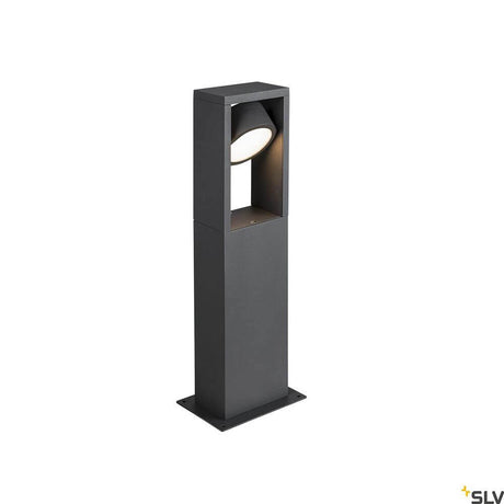 Eskina LED borne lumineuse sur potelet Single Frame IP65 CCT dans un élégant design en aluminium pour l'extérieur.
