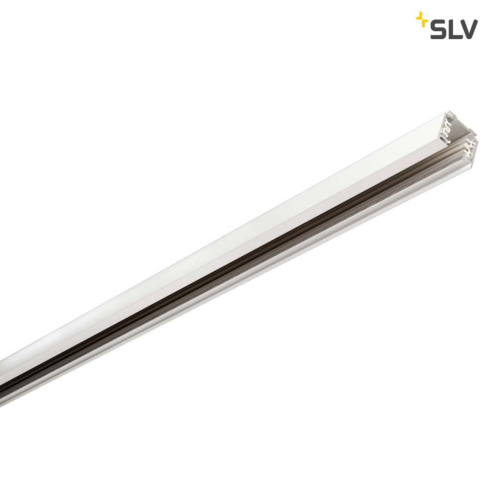Eutrac 3-Phasen Stromschiene Weiß 1m - Aluminium Trägerschiene für Hochvolt-System.