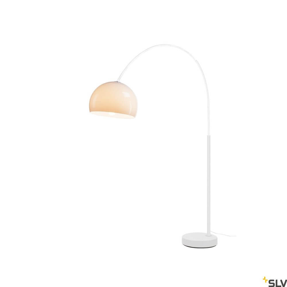 Fenda Bow Basis E27 Bogenlampe Weiß (ohne Schirm) – moderne Bogenlampe mit weißem Design und stilvollem Leuchtenkopf.