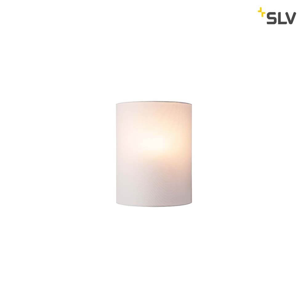 Alt Tag: Fenda Halbschirm 30cm Weiß für FENDA Basis Wandleuchte 1001272, weißer Stoffschirm, modernes schlichtes Design