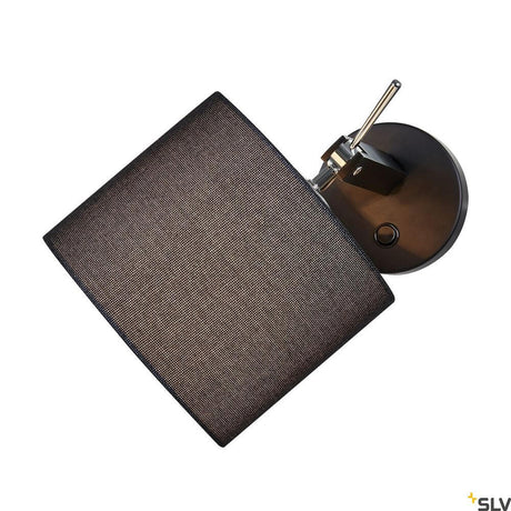 Fenda wall light E27 Black (without shade) with modern design and E27 base for custom combinations.