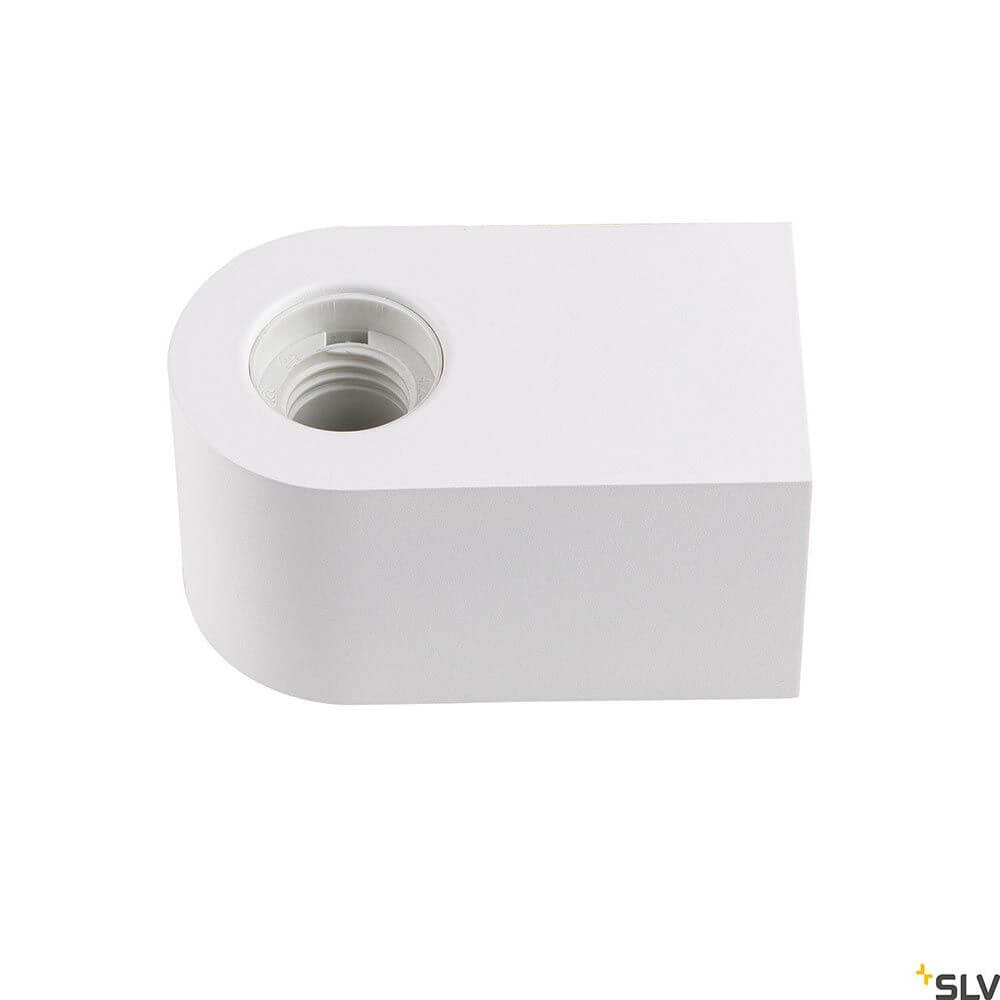 Fitu Cube Wandleuchte - weiße Wandaufbauleuchte mit E27 Sockel für individuelle Leuchtmitteloptionen.