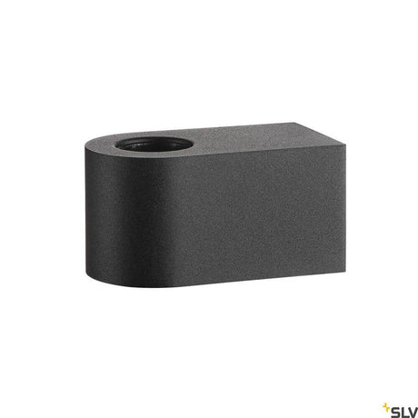 Fitu Cube wall light in black, compact surface-mounted wall light with a E27 socket for individual light sources.
