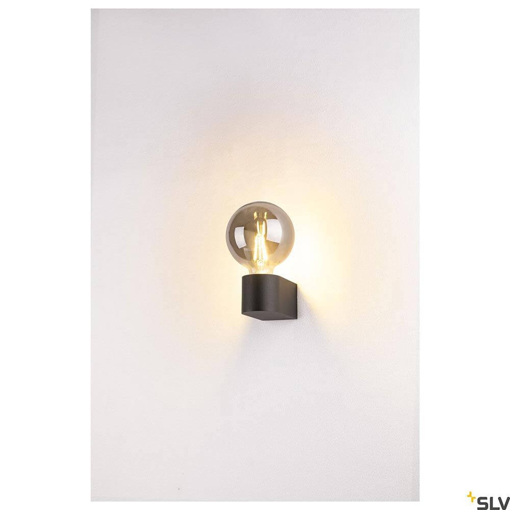 Fitu Cube Wandleuchte in schwarz mit Filament Leuchtmittel für stilvolle Wandbeleuchtung
