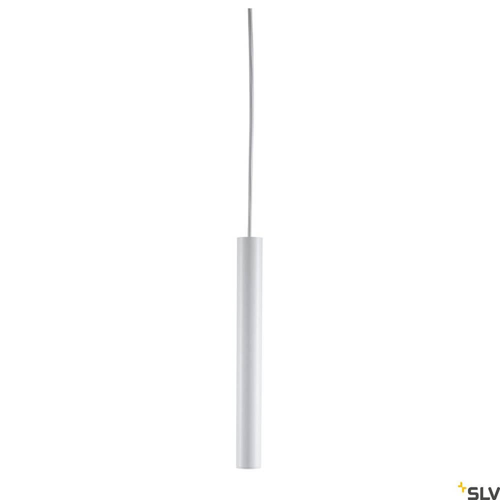 Fitu Pendellampe E27 Weiß 5m im minimalistischen Design mit schlanker Form.