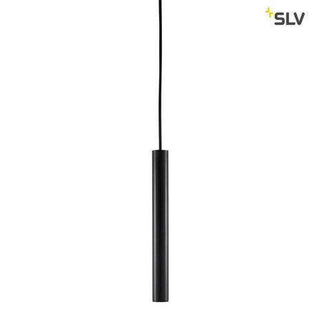 Fitu Pendelleuchte E27 Schwarz mit offenen Kabelende, schmale Pendelleuchte für LED-Leuchtmittel.