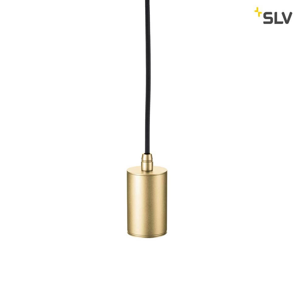 Fitu E27 Lampenfassung Soft Gold 5m mit offenen Kabelende - elegante Pendelleuchte mit Kabel.