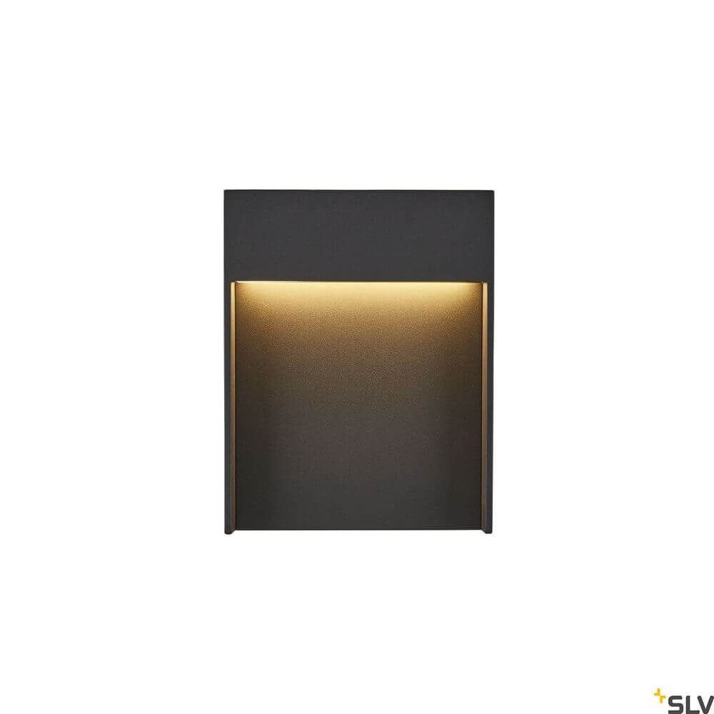 Flatt Outdoor LED Wandlampe 3000K IP65 Anthrazit mit warmem Lichtdesign für den Außenbereich.