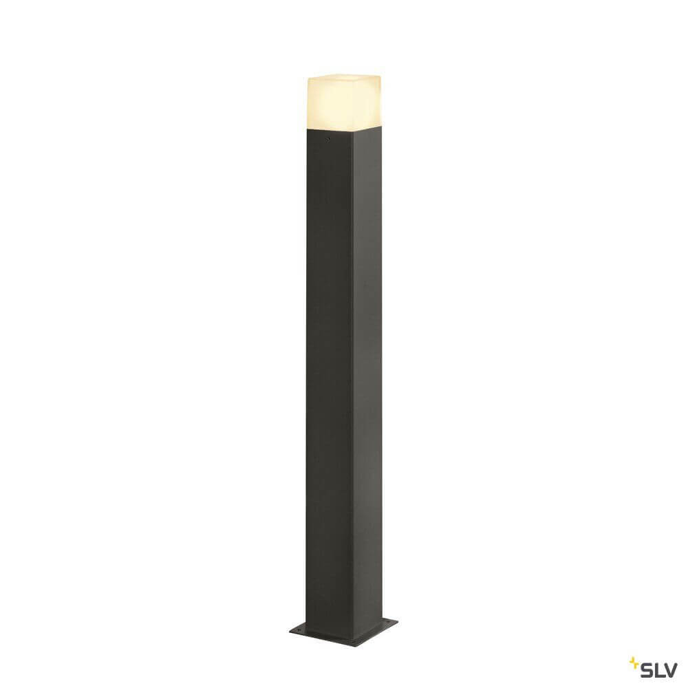 Grafit Pole Square Pollerleuchte 90cm Anthrazit - moderne Aluminium Standleuchte für den Außenbereich
