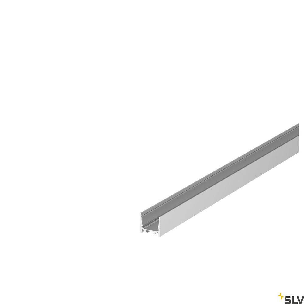Grazia 3m LED Aufbauprofil Standard Glatt in eloxiertem Aluminium für LED Strips bis 20 mm Breite.