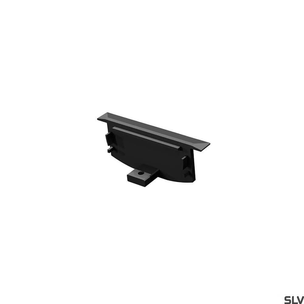 Grazia 60 Einbau Endkappen für flexible GRAZIA PRO MAX FLEXSTRIPS, schwarz, im SLV Design.