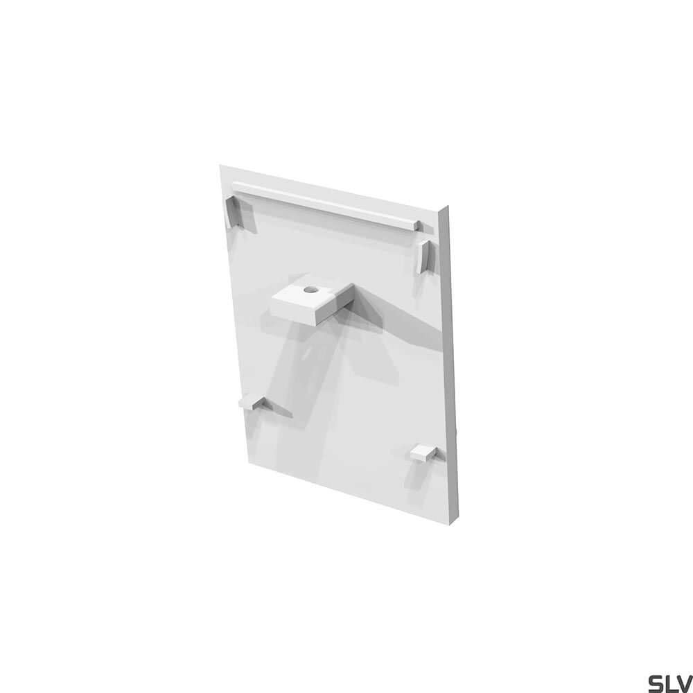 Grazia 60 Endkappen in Weiß, ideal für die Integration von LED-Strips in Beleuchtungssysteme.