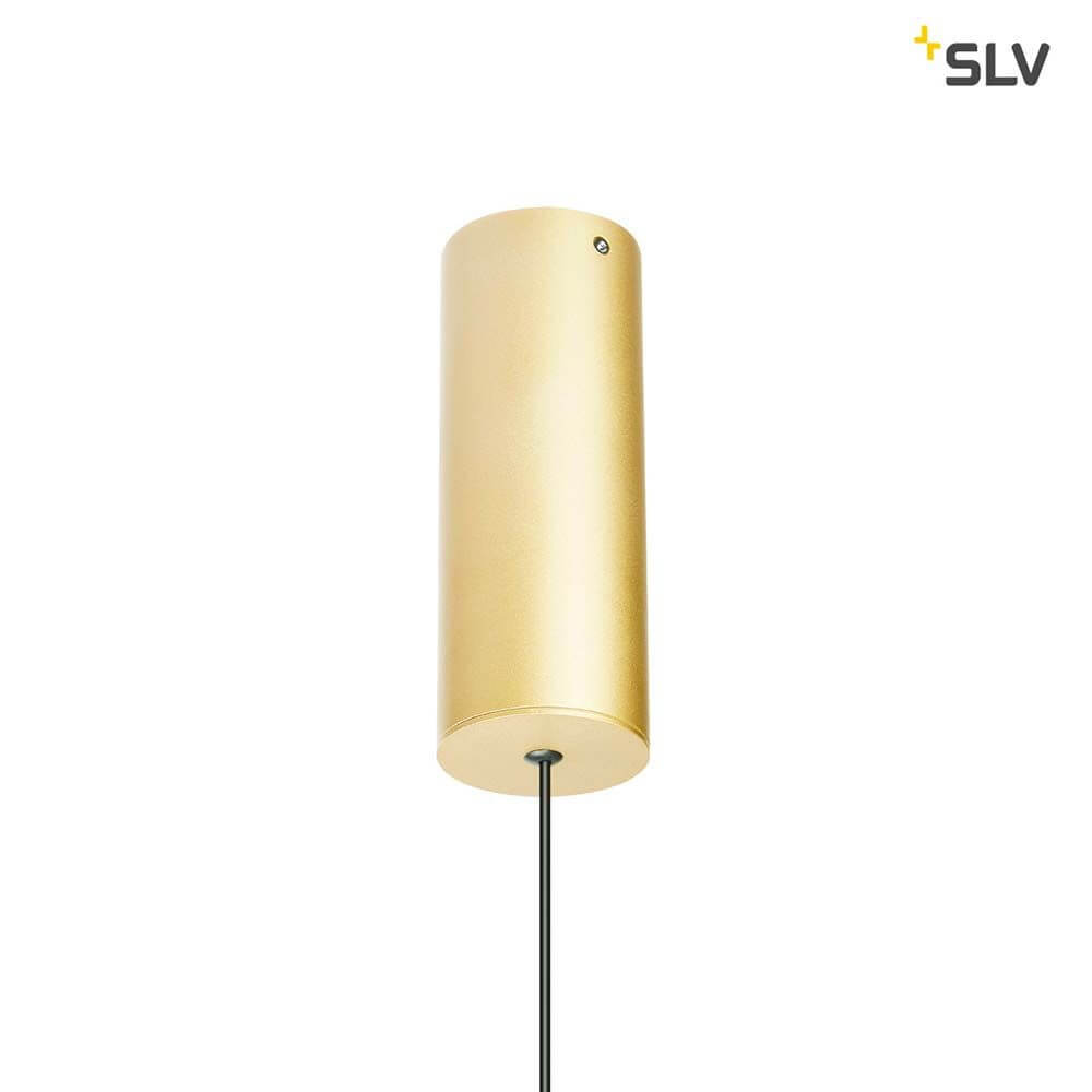 Helia 40 LED Pendelleuchte Messing Gebürstet Aufbau in modernem Design von SLV.