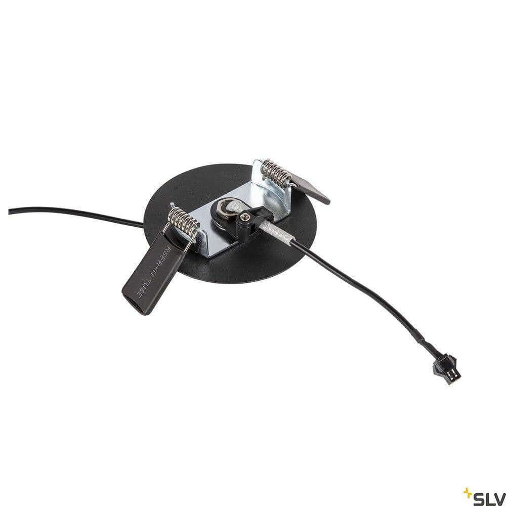 Helia Ambient 35 LED Pendelleuchte Schwarz ohne Baldachin - Montageplatte mit Kabel und Befestigungsteilen