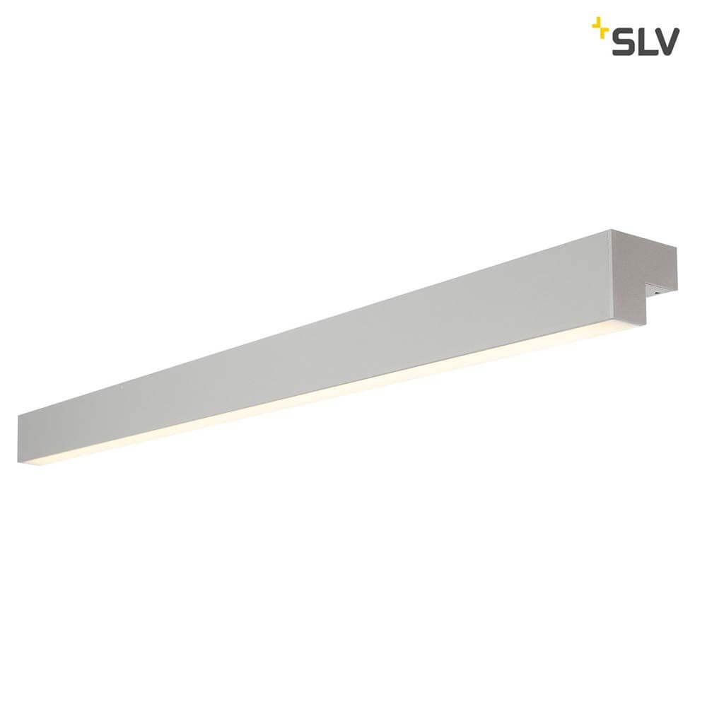 L-Line 120 LED Wand- & Deckenleuchte IP44 Silber, elegante und moderne Leuchte für primäre Raumausleuchtung.