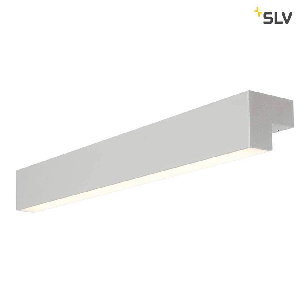 L-Line 60 LED Wand- & Deckenleuchte IP44 Silbergrau
