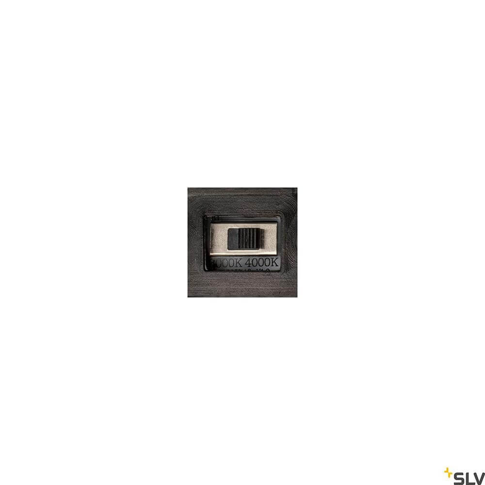 L-Line LED Gehwegleuchte IP65 Anthrazit CCT Schalter zur Auswahl von Lichttemperaturen 3000K und 4000K.
