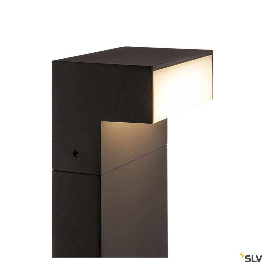 L-Line LED Pollerleuchte Pole Anthrazit CCT IP65 mit modernem, klaren Design für Außenbereiche.