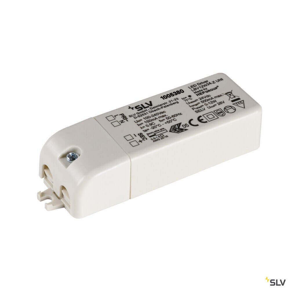 LED Netzteil 12W 24V mit maximaler Leistung von 12 W und 24 V Spannung.